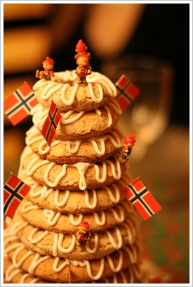 gâteau traditionnel norvégien : kransekake