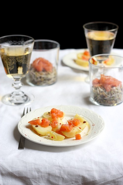 Salade saumon et pomme de terre