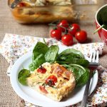 Clafoutis tomate et courgettes