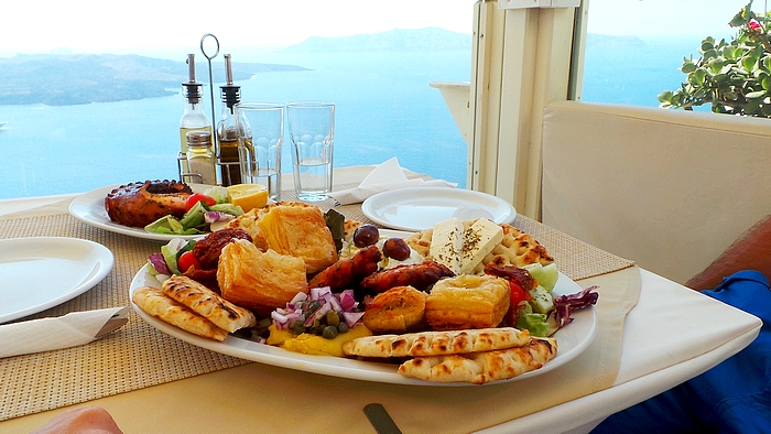 Manger en Grèce