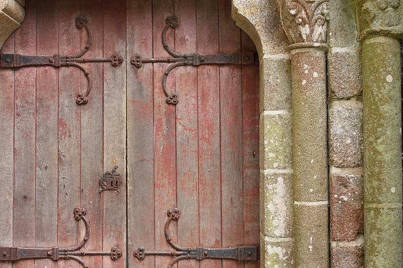 Une porte de l'Abbaye du Mont Saint-Michel