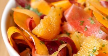 Salade de potimarron et carotte à l'orange