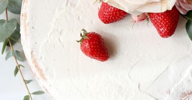 Victoria sponge cake aux fraises