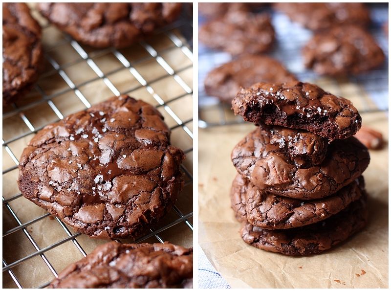 Brownie cookies au chocolat et pécan