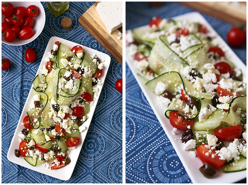 Salade Grecque de tomate et concombre