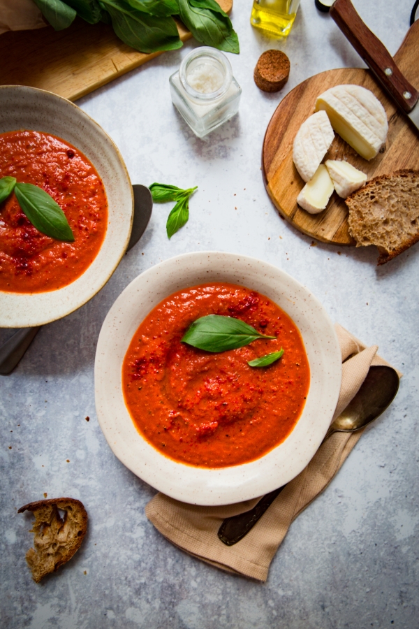 Faire une soupe de tomate