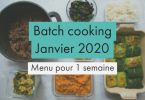Batch Cooking pour Janvier