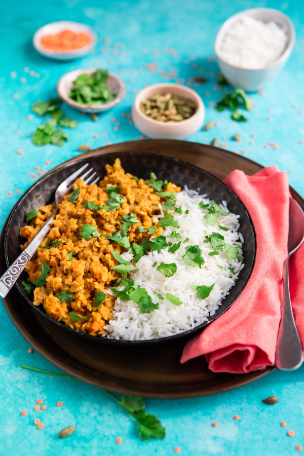 Recette de dahl curry : curry de lentilles corail aux épices