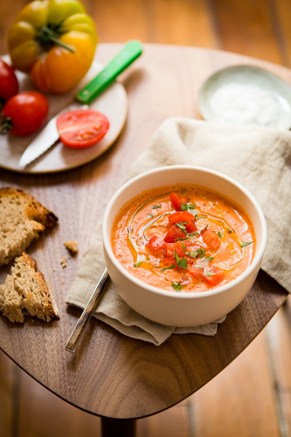 soupe crue tomate