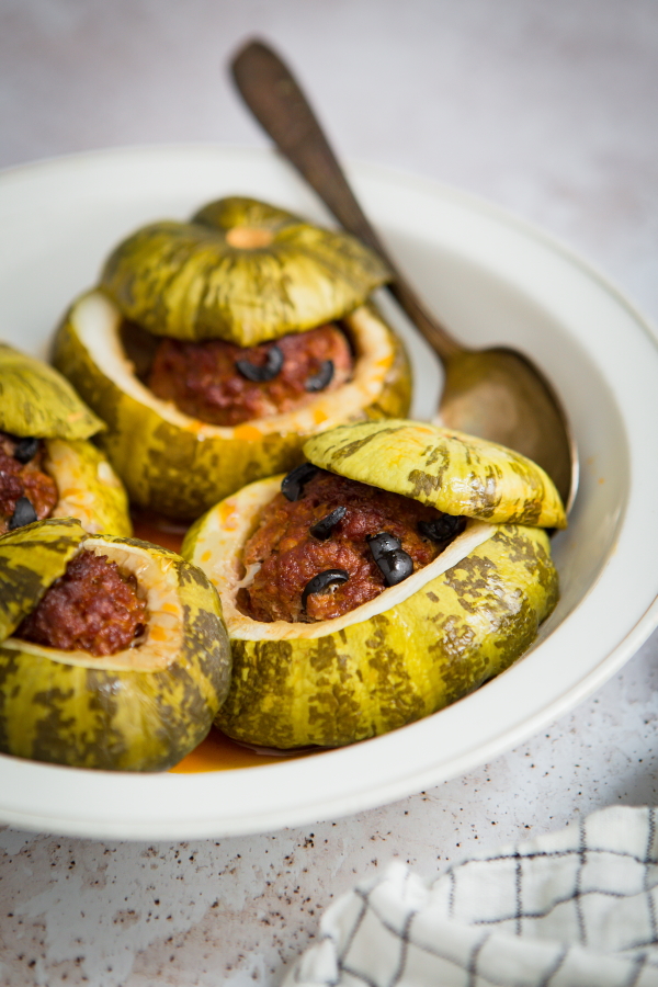 Easy Recipe for Stuffed Patissons with Merguez