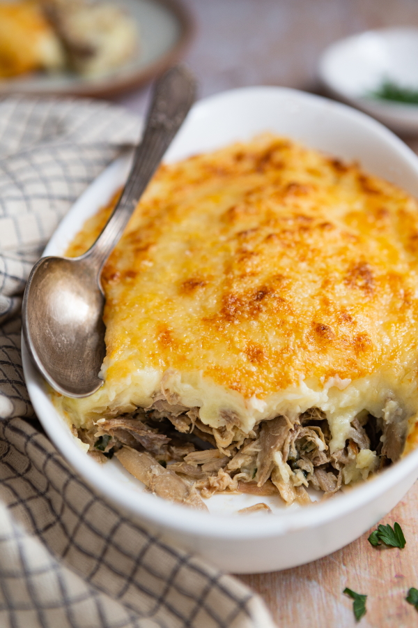 How to make a shepherd's pie with guinea fowl?