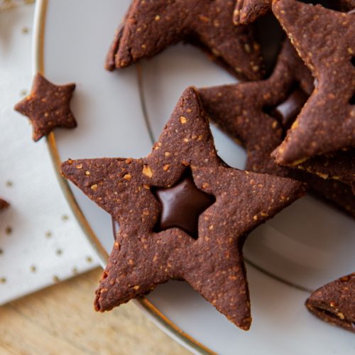 Biscuits de Noël au chocolat et à la noisette