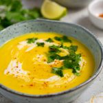 Recette de soupe froide pour l'été : soupe carotte coco gingembre